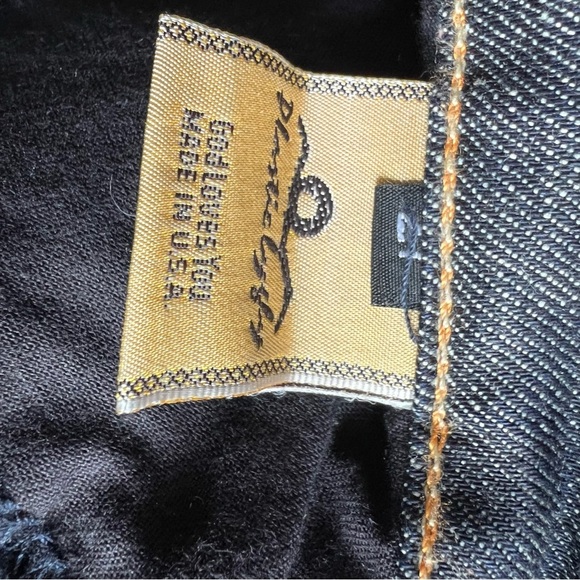 Plastic by Gly Bootcut Y2K Distressed Jeans Western Sz 27 Low Rise Snap Pocket - Picture 14 of 16